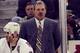 Ron Low, later in his career as coach of the Oilers.