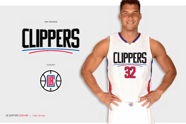 clippers jersey redesign - gave a more nautical theme to match the