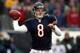 CHICAGO - JANUARY 21: Rex Grossman #8 of the Chicago Bears drops back against the New Orleans Saints in the first quarter during the NFC Championship Game on January 21, 2007 at Soldier Field in Chicago, Illinois. (Photo by Nick Laham/Getty Images)