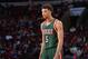 PHILADELPHIA,PA - APRIL 13: Michael Carter-Williams #5 of the Milwaukee Bucks looks on against the Philadelphia 76ers at Wells Fargo Center on April 13, 2015 in Philadelphia, Pennsylvania NOTE TO USER: User expressly acknowledges and agrees that, by downl