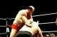 Verne Gagne applies a hammerlock.