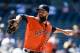 SAN DIEGO, CA - APRIL 29: Dallas Keuchel #60 of the Houston Astros pitches during the eighth inning of a baseball game against the San Diego Padres at Petco Park April 29, 2015 in San Diego, California. (Photo by Denis Poroy/Getty Images)