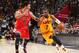 CLEVELAND, OH - MAY 12: Kyrie Irving #2 of the Cleveland Cavaliers handles the ball against the Chicago Bulls in Game Five of the Eastern Conference Semifinals of the NBA Playoffs at The Quicken Loans Arena on May 12, 2015 in Cleveland, Ohio. NOTE TO USER