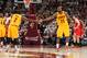 CLEVELAND, OH - MAY 12: Kyrie Irving #2 and LeBron James #23 of the Cleveland Cavaliers during the game against the Chicago Bulls in Game Five of the Eastern Conference Semifinals of the NBA Playoffs at The Quicken Loans Arena on May 12, 2015 in Cleveland
