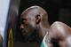 OAKLAND, CA - DECEMBER 26: Kevin Garnett #5 of the Boston Celtics reacts in a game against the Golden State Warriors on December 26, 2008 at Oracle Arena in Oakland, California. NOTE TO USER: User expressly acknowledges and agrees that, by downloading an