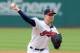 May 13, 2015; Cleveland, OH, USA; Cleveland Indians starting pitcher Corey Kluber (28) throws a pitch during the first inning against the St. Louis Cardinals at Progressive Field. Mandatory Credit: Ken Blaze-USA TODAY Sports