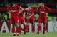 ISTANBUL, TURKEY - MAY 25: Liverpool captain Steven Gerrard (L), Liverpool midfielder Xabi Alonso of Spain (C) and Liverpool defender Jamie Carragher (R) react during the European Champions League final between Liverpool and AC Milan on May 25, 2005 at t