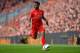 LIVERPOOL, ENGLAND - MAY 16: Raheem Sterling of Liverpool in action during the Barclays Premier League match betrween Liverpool and Crystal Palace at Anfield on May 16, 2015 in Liverpool, England. (Photo by Stu Forster/Getty Images)