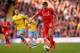 LIVERPOOL, ENGLAND - MAY 16: Steven Gerrard of Liverpool in action during the Barclays Premier League match betrween Liverpool and Crystal Palace at Anfield on May 16, 2015 in Liverpool, England. (Photo by Stu Forster/Getty Images)