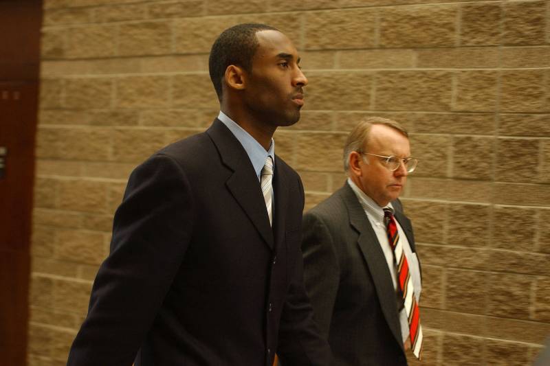 Kobe Bryant at a pretrial hearing in March 2004.