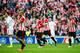 BILBAO, SPAIN - MARCH 07: Aritz Aduriz of Athletic Club celebrates after scoring the first goal during the La Liga match between Athletic Club Bilbao and Real Madrid CF at San Mames Stadium on March 7, 2015 in Bilbao, Spain. (Photo by Juan Manuel Serran