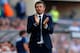 MADRID, SPAIN - MAY 17: Luis Enrique manager of Barcelona reacts during the La Liga match between Club Atletico de Madrid and FC Barcelona at Vicente Calderon Stadium on May 17, 2015 in Madrid, Spain. (Photo by Gonzalo Arroyo Moreno/Getty Images)