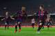 BARCELONA, SPAIN - MAY 30: Lionel Messi (R) of FC Barcelona celebrates after scoring the opening goal during the Copa del Rey Final match between FC Barcelona and Athletic Club at Camp Nou on May 30, 2015 in Barcelona, Spain. (Photo by David Ramos/Getty