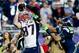 GLENDALE, AZ - FEBRUARY 01: Rob Gronkowski #87 of the New England Patriots catches a 22 yard pass for a touchdown over K.J. Wright #50 of the Seattle Seahawks in the second quarter during Super Bowl XLIX at University of Phoenix Stadium on February 1, 2