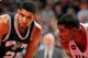 PORTLAND, OR - FEBRUARY 25: Tim Duncan #21 of the San Antonio Spurs and LaMarcus Aldridge #12 of the Portland Trail Blazers during the game on February 25, 2015 at the Moda Center Arena in Portland, Oregon. NOTE TO USER: User expressly acknowledges and a