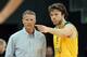 Dellavedova and Brett Brown on the Australian national team during the 2012 Olympics.