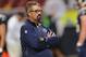 ST. LOUIS, MO - AUGUST 8: St. Louis Rams Defensive Coordinator Gregg Williams watches warmups prior to preseason game against the New Orleans Saints at the Edward Jones Dome on August 8, 2014 in St. Louis, Missouri. (Photo by Michael B. Thomas/Getty Ima