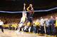 James' missed fadeaway over Andre Iguodala sent Game 1 of the finals to overtime, where the Cavs were outscored 10-2.