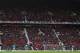 MANCHESTER, ENGLAND - NOVEMBER 05: A banner in the Stretford End commemerating Sir Alex's 25th year as manager during the Barclays Premier League match between Manchester United and Sunderland at Old Trafford on November 5, 2011 in Manchester, England.