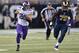 ST. LOUIS, MO - SEPTEMBER 7: Harrison Smith #22 of the Minnesota Vikings returns and interception for a touchdown in the fourth quarter at the Edward Jones Dome on September 7, 2014 in St. Louis, Missouri. The Vikings defeated the Rams 34-6. (Photo by M