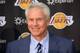 Jul 29, 2014; El Segundo, CA, USA; Los Angeles Lakers general manager Mitch Kupchak at press conference to announce Byron Scott (not pictured) as coach at press conference at Toyota Sports Center. Mandatory Credit: Kirby Lee-USA TODAY Sports