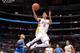 LOS ANGELES, CA - APRIL 12: Jordan Clarkson #6 of the Los Angeles Lakers goes to the basket against the Dallas Mavericks on April 12, 2015 at Staples Center in Los Angeles, California. NOTE TO USER: User expressly acknowledges and agrees that, by downloa