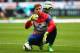 NEWCASTLE UPON TYNE, ENGLAND - MARCH 21: Wojciech Szczesny of Arsenal looks on in the warm up prior to the Barclays Premier League match between Newcastle United and Arsenal at St James' Park on March 21, 2015 in Newcastle upon Tyne, England. (Photo by M