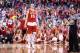 INDIANAPOLIS, IN - APRIL 04: Sam Dekker #15 of the Wisconsin Badgers reacts late in the game against the Kentucky Wildcats during the NCAA Men's Final Four Semifinal at Lucas Oil Stadium on April 4, 2015 in Indianapolis, Indiana. (Photo by Andy Lyons/Get