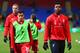 BOLTON, ENGLAND - FEBRUARY 04: Philippe Coutinho and Daniel Sturridge of Liverpool warm up prior to the FA Cup Fourth round replay between Bolton Wanderers and Liverpool at Macron Stadium on February 4, 2015 in Bolton, England. (Photo by Michael Steele