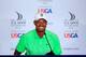 UNIVERSITY PLACE, WA - JUNE 16: Tiger Woods of the United States talks to the media during a press conference prior to the start of the 115th U.S. Open Championship at Chambers Bay on June 16, 2015 in University Place, Washington. (Photo by David Cannon