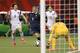 MONTREAL, QC - JUNE 21: Eugenie Le Sommer #9 of France controls the ball past Korea's defence during the FIFA Women's World Cup Canada 2015 round of 16 match between France and Korea Republic at Olympic Stadium on June 21, 2015 in Montreal, Canada. (Phot