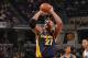 INDIANAPOLIS, IN - MARCH 29: David West #21 of the Indiana Pacers prepares to shoot a free throw against the Dallas Mavericks on March 29, 2015 at Bankers Life Fieldhouse in Indianapolis, Indiana. NOTE TO USER: User expressly acknowledges and agrees tha