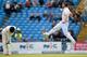 LEEDS, ENGLAND - MAY 31: England bowler Mark Wood celebrates after dismissing New Zealand batsman Martin Guptill during day three of the 2nd Investec test match between England and New Zealand at Headingley on May 31, 2015 in Leeds, England. (Photo by S