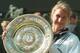 Graf winning Wimbledon.