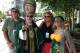 John O'Neill and Mary Beth Johnson appear with a couple new-found fans of their costumes.