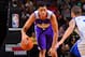 LAS VEGAS, NV - JULY 11: D'Angelo Russell #1 of the Los Angeles Lakers handles the ball against the Philadelphia 76ers on July 11, 2015 at the Cox Pavilion in Las Vegas, Nevada. NOTE TO USER: User expressly acknowledges and agrees that, by downloading and
