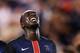 PSG's forward Jean-Kevin Augustin celebrates after scoring against Fiorentina during their International Champions Cup match at the Red Bull Arena in Harrison, New Jersey, on July 21, 2015. PSG defeated Fiorentina 4-2. AFP PHOTO/JEWEL SAMAD (Photo