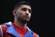 NEW YORK, NY - MAY 29: Amir Khan looks on before his welterweight fight against Chris Algieri at Barclays Center of Brooklyn on May 29, 2015 in New York City. (Photo by Al Bello/Getty Images)