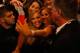 Rousey mobbed by fans at UFC 189.