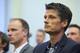 (L-R) Dennis Bergkamp of Ajax and Wim Jonk of Ajax attend the appeal from Ajax directors against court ruling on January 18, 2011 in Amsterdam, Netherlands. Four members of Ajax supervisory board, who appointmented Louis Van Gaal as the club's director, a