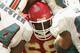 KANSAS CITY, MO - SEPTEMBER 29: Guard Will Shields #68 of the Kansas City Chiefs blocks on a field goal attempt during the NFL game against the Miami Dolphins on September 29, 2002 at Arrowhead Stadium in Kansas City, Missouri. The Chiefs won 48-30. (Ph