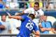 Paris Saint-Germain's Gregory van der Wiel vies with Chelsea's John Terry during an International Champions Cup football match in Charlotte, North Carolina, on July 25, 2015. AFP PHOTO/NICHOLAS KAMM (Photo credit should read NICHOLAS KAMM/AFP/Ge