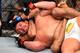 Dariush (back) choking out Daron Cruickshank at UFC 185