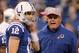 Andrew Luck and Bruce Arians in 2012.