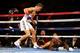 INGLEWOOD, CA - MAY 16: Willie Monroe Jr. goes to down for the first of two second round knockdowns by Gennady Golovkin in their World Middleweight Championship fight at The Forum on May 16, 2015 in Inglewood, California (Photo by Stephen Dunn/Getty Im