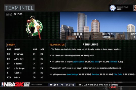 NBA 2K16's new 2K Pro-Am mode brings custom team games online