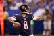Following an interception at the end of the first half, backup Jimmy Clausen looked comfortable in the second half against the Colts.