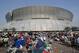 The Superdome was was home to thousands of displaced Katrina survivors.