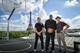 Tinker Hatfield and Michael Jordan in Paris.