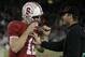 Andrew Luck and Jim Harbaugh at Stanford